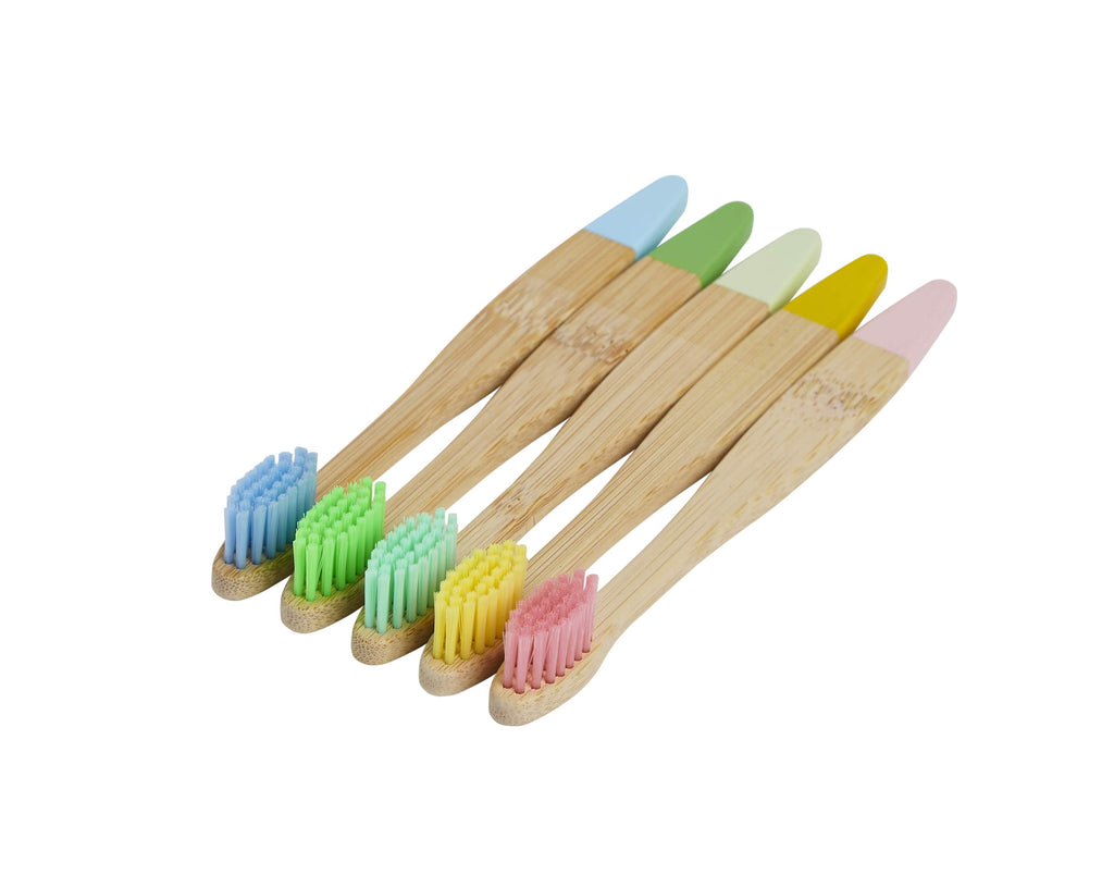 Bamboo Toothbrushes - 5 Pack - Kids