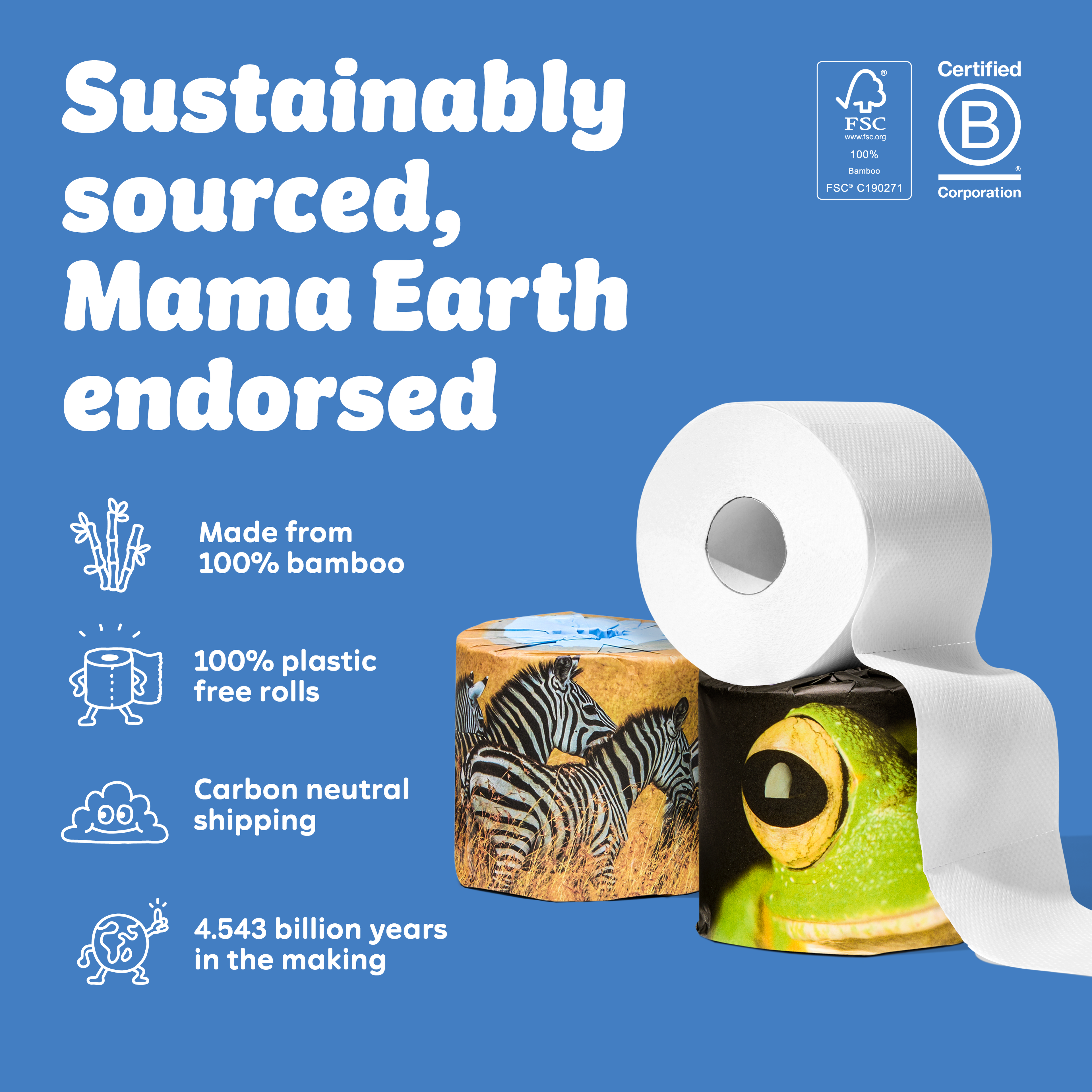 Extra Soft Toilet Roll (48 Rolls) Earth Limited Edition